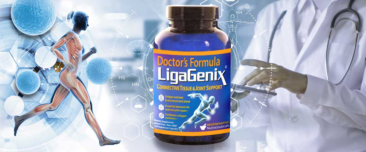 Doctor's Formula Ligagenix is a potent sports injury joint repair supplement designed by leading regenterative medicine doctors